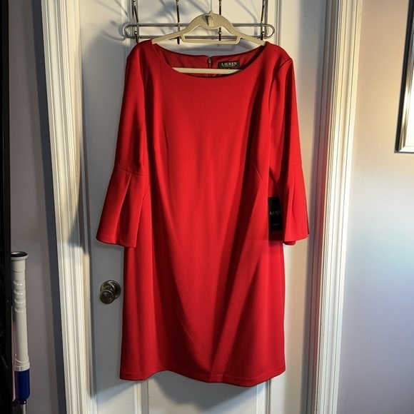 Lauren by Ralph Lauren Flutter Sleeve Dress - Picture 2 of 6